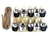 Мини прищепки Чашки с животными 10 шт. Мини прищепки Чашки с животными 10 шт.