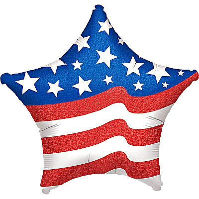 Шар фольга 18" Американский флаг