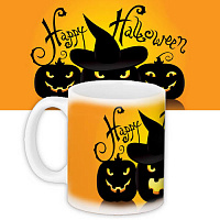 Праздники|Halloween|Сервировка стола на Halloween|Чашка Счастливого Хэллоуина