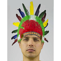 Товари для свята|Карнавальные шляпы|Індіанці|Пір'я індіанця Шаман