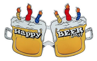 Очки Happy Beer Day (желтые)