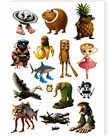 Тату средние Брейнрот микс