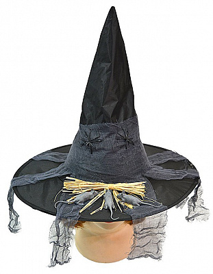Шляпа ведьмы с соломой