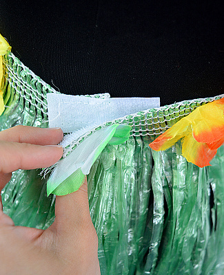 Спідниця гавайська 55 см (зелена)