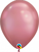 Воздушные шарики|Шары латексные|Металлик (блеск)|Воздушный шар хром розовый 12"