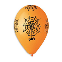 Свята |Halloween|Повітряні кулі на Хелловін|Повітряна куля Павутина з павуком 12"