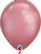 Воздушный шар хром розовый 12"