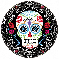 Тематические вечеринки|День мертвых (Мексика)|Сервировка|Тарелки День Мертвых 10