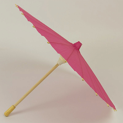 Китайська парасолька для декору 20 см (малинова)