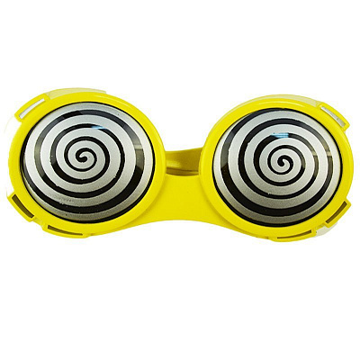 Окуляри гіпнотичні Спіралі (жовті)
