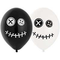 Тематические вечеринки|Хоррор вечеринка (Хэллоуин)|Скелеты и духи|Воздушный шар 30см Кукла Вуду
