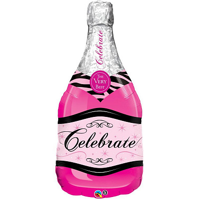 Шар фигура Шампанское розовое 102х50см