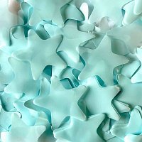 Конфетті зірки світло-блакитні 50 гр 35 мм