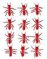 Набор муравьев красных 12 шт Набор муравьев красных 12 шт
