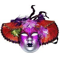 Маска Венеция Франсуаза фиолетовая Маска Венеция Франсуаза фиолетовая
