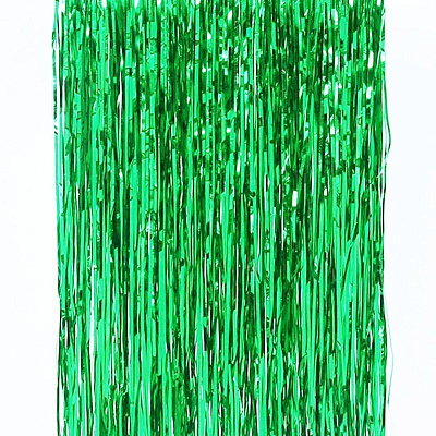 Штора из фольги (зеленая) 2х1 м