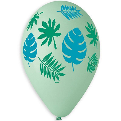 Воздушный шар Тропические листья 14"