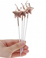 Свечи Звезды (розовое золото) 4