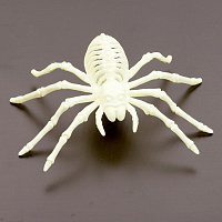 Праздники|Halloween|Паутина и пауки|Светящийся паук (белый)