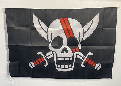 Прапор пірата 100х60 см 