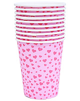 Стаканы Сердечки 10 шт