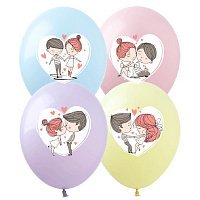 Воздушный шар макарун Про Любовь 30 см Воздушный шар макарун Про Любовь 30 см