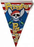 Тематические вечеринки|Пиратская вечеринка|Декорации и гирлянды на пиратскую вечеринку|Вымпела праздничные Pirate Party