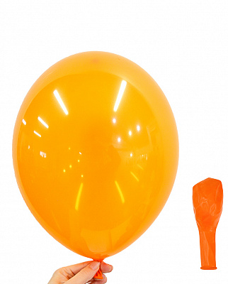 Воздушный шар кристалл оранжевый 30см