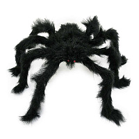 Праздники|Halloween|Паутина и пауки|Паук малый мех (черный)