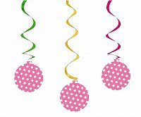 Подвеска Горошек (розовый) 5