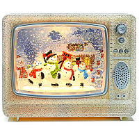 Праздники|Новогодние украшения|Настольные декорации|Декор рождественский Снеговики с музыкой