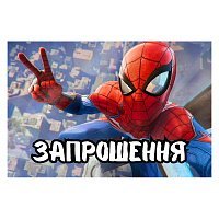 Пригласительные Человек паук 20 шт Пригласительные Человек паук 20 шт