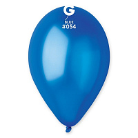 Воздушные шарики|Шары латексные|Металлик (блеск)|Воздушный шар металлик синий 12"