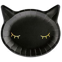 Тарілки Кішечка чорна 22х20 см