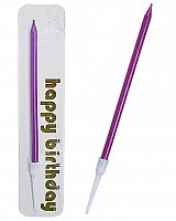 Свічка для бенто торта (малинова)