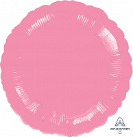 Воздушные шарики|Шары фольгированные|Круглые|Шар фольга круг 18" розовый