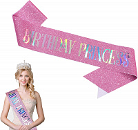 Стрічка Birthday Princess Рожева