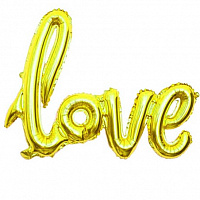 Надпись фольга Love золото Надпись фольга Love золото