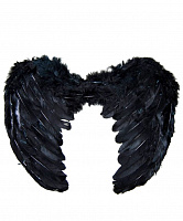Праздники|Halloween|Аксессуары к костюмам|Крылья ангела черные 45х35