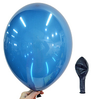 Тематические вечеринки|Морская тема|Воздушный шар кристалл синий 30см