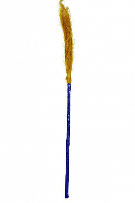 Мітла карнавальна 100 см синя