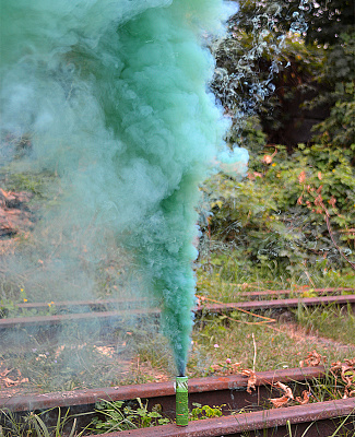 Цветной дым (зеленый)