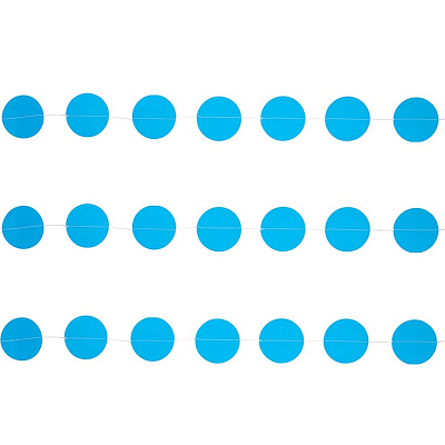 Гирлянда Круги (голубые) 2,2м