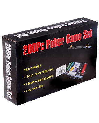 Покерный набор Кейс 200 (пластик)