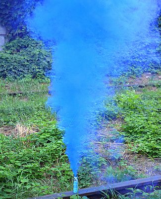 Цветной дым (синий)