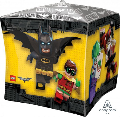 Куля фольгована Лего Бетмен (куб)