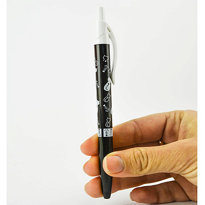 Ручка черно-белые коты