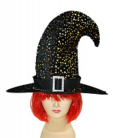 Товары для праздника|Карнавальные шляпы|Шляпа ведьмы|Колпак Звезды (золотые)