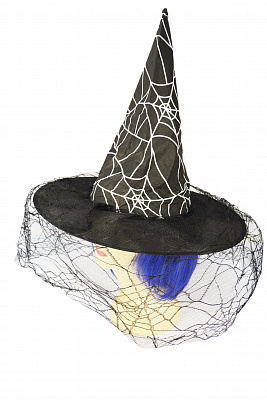 Шляпа ведьмы паутина с вуалью