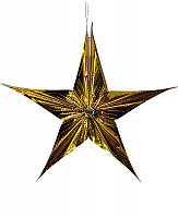 День Рождения|Тема Звезды|Звезда фольгированная золотая 30см